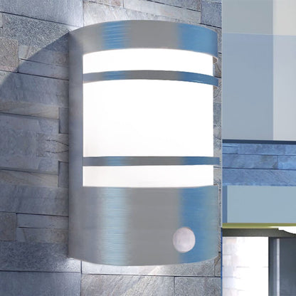 Buitenwandlamp Met Sensor Rvs Zilver