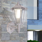 Outdoor Wall Lantern Stainless Steel Silver