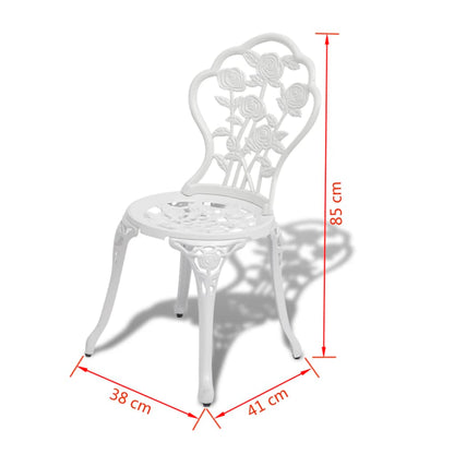 -Delige Bistroset Gietaluminium Wit