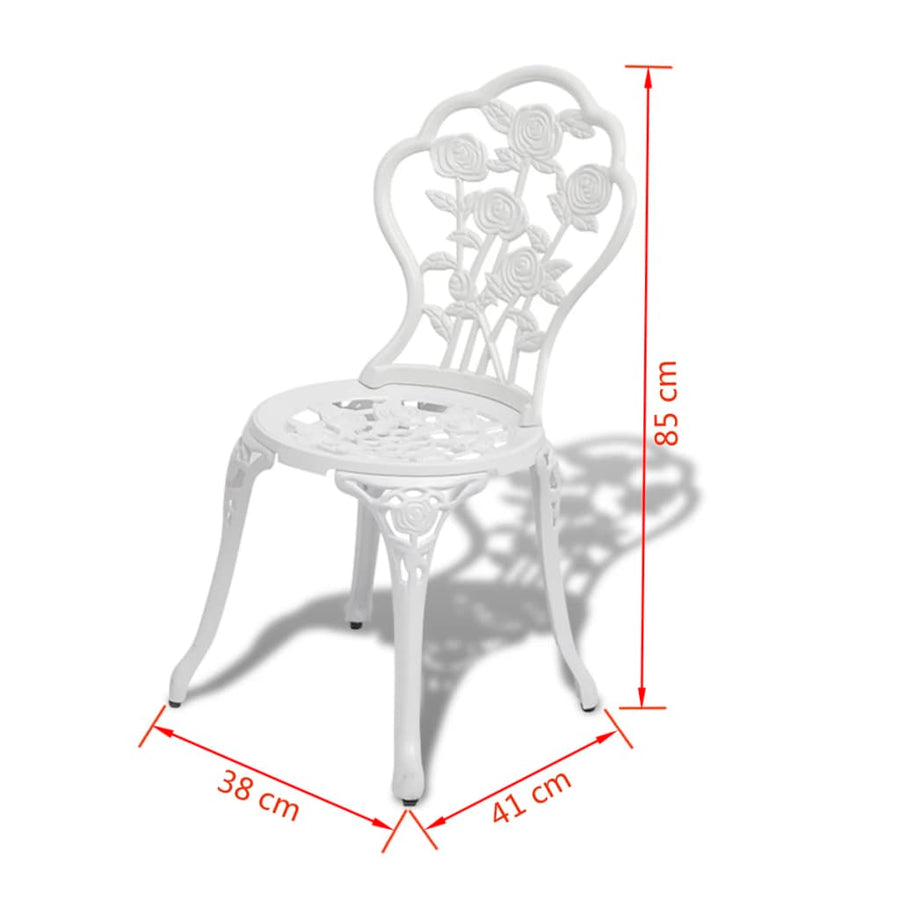 -Delige Bistroset Gietaluminium Wit