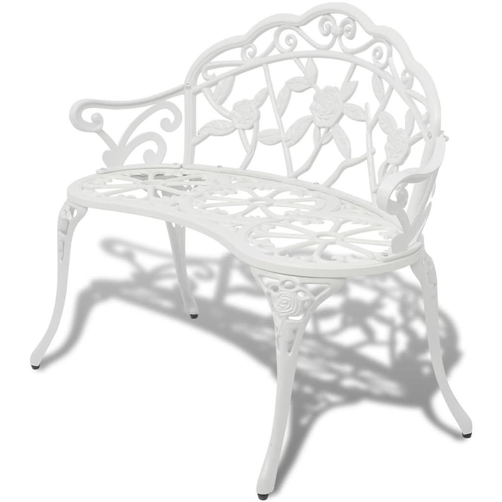 Tuinbank 00 Cm Gietaluminium Wit