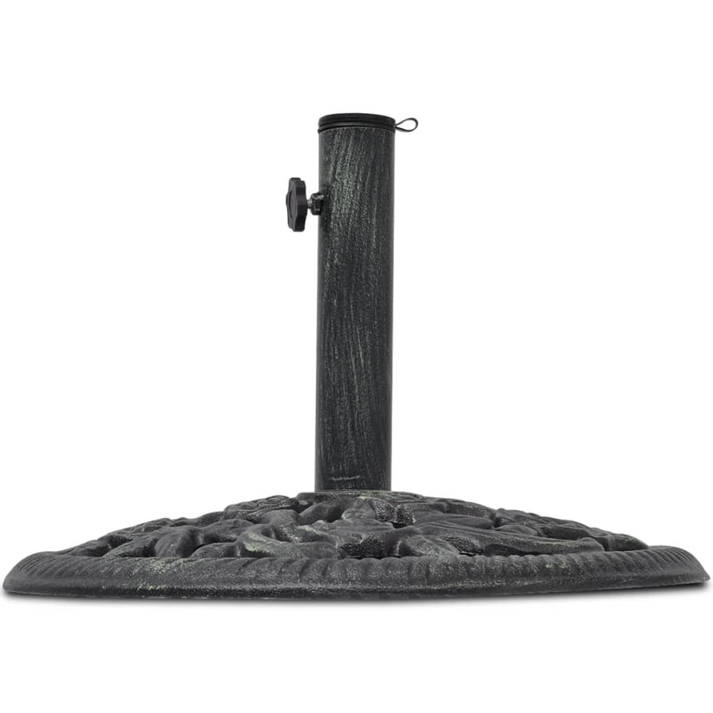 Parasolvoet 12 Kg 48 Cm Gietijzer 48 x 48 x 32.5 cm Zwart en groen