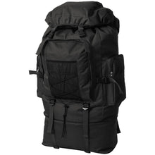 Rugzak legerstijl XXL 100 L zwart 100 l Zwart