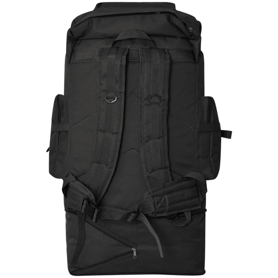 Rugzak legerstijl XXL 100 L zwart 100 l Zwart