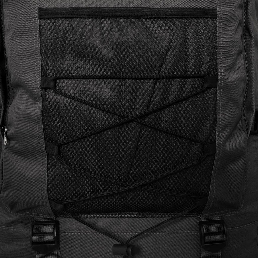 Rugzak legerstijl XXL 100 L zwart 100 l Zwart