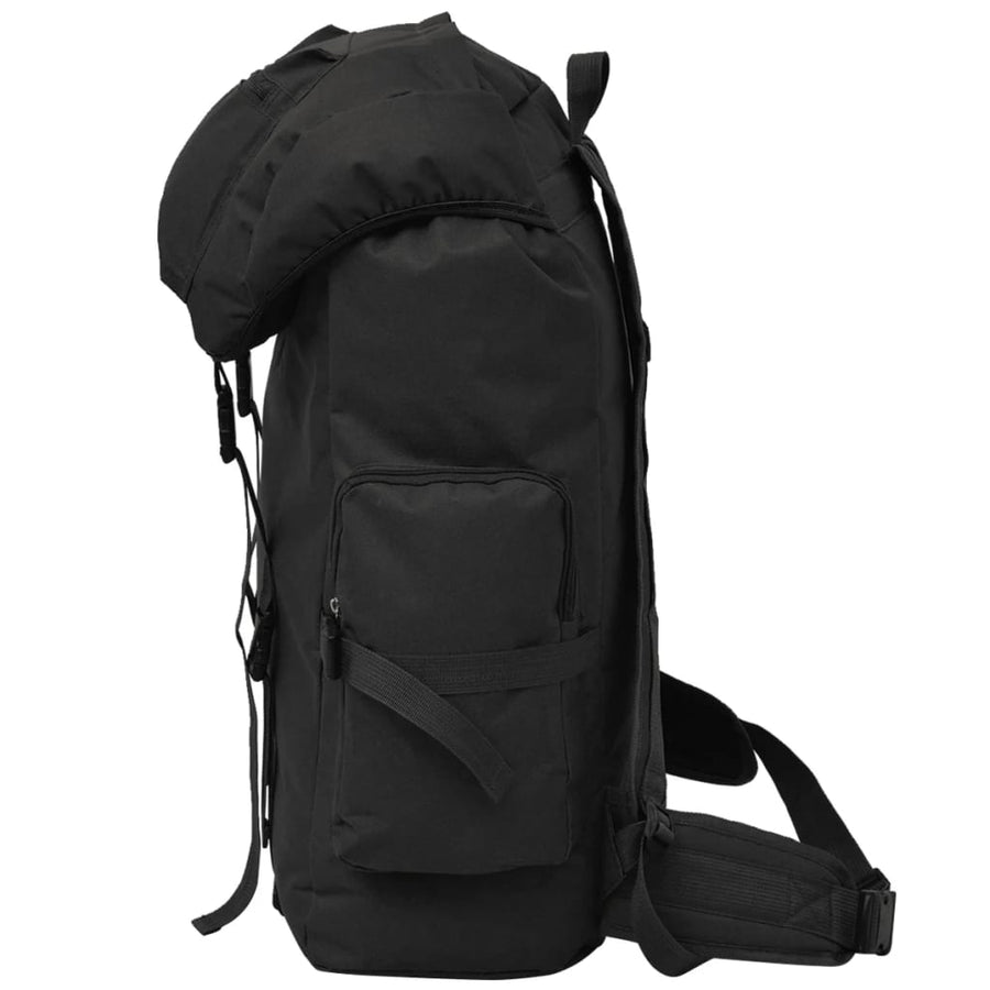 Rugzak legerstijl 65 L zwart 65 l Zwart