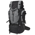 Hiking backpack XXL 75 L black and grey