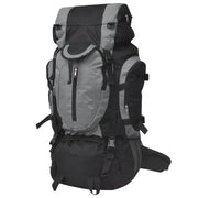 Rugzak hiking 75L zwart grijs 37x22.5x73 cm