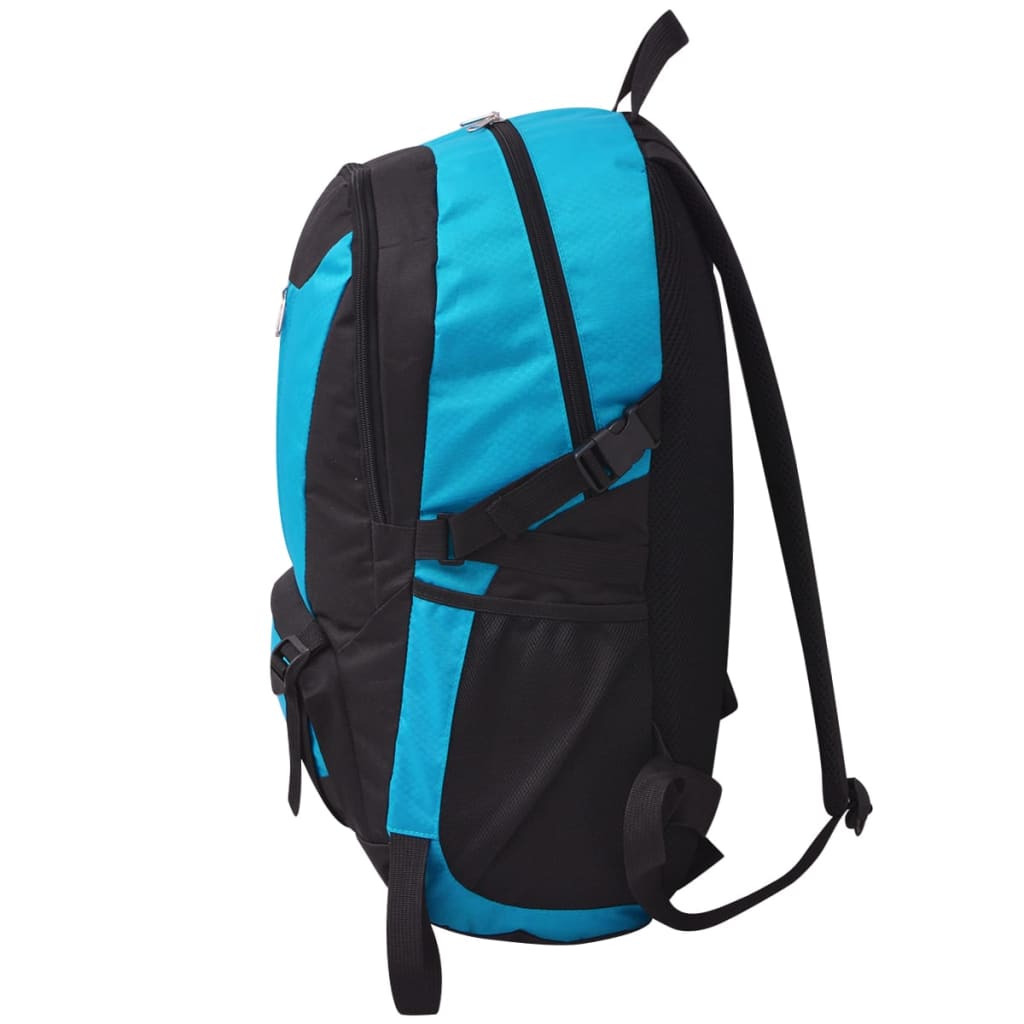 Hiking rugzak 40 L zwart en blauw Blauw