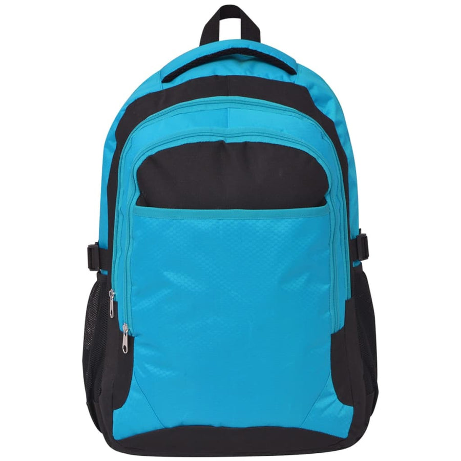 Rugzak voor school 40 L zwart en blauw Blauw