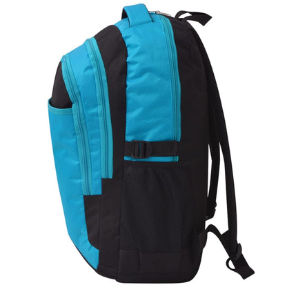 Rugzak voor school 40 L zwart en blauw Blauw