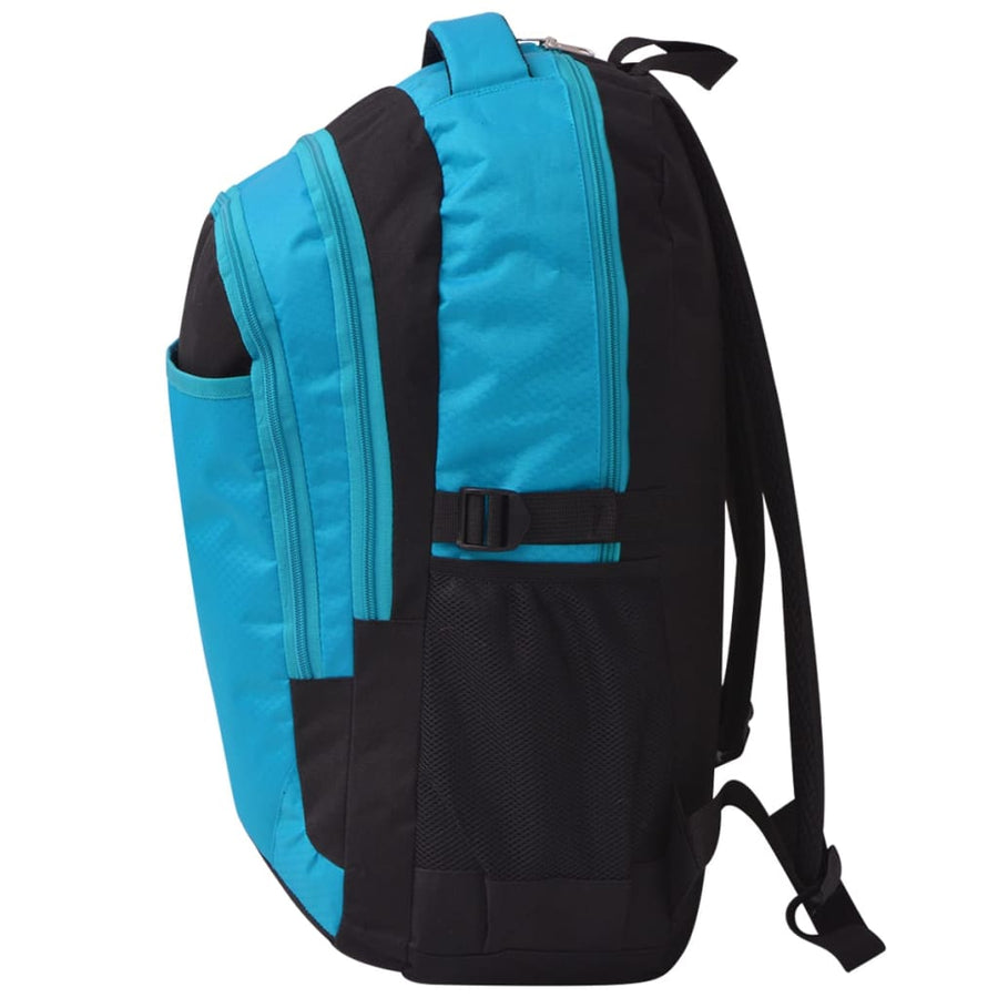 Rugzak voor school 40 L zwart en blauw Blauw