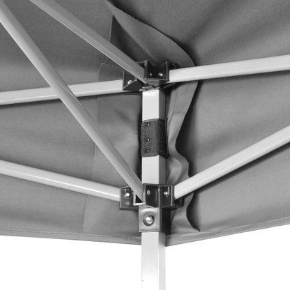 Partytent Pop-Up Zeshoekig Inklapbaar 3,6X3,1 M Grijs