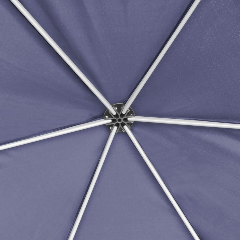 Partytent Met Zijwanden Pop-Up Zeshoekig 3,6X3,1 M Donkerblauw