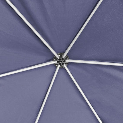 Partytent Met Zijwanden Pop-Up Zeshoekig 3,6X3,1 M Donkerblauw