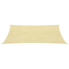 Zonnescherm HDPE vierkant beige 3,6x3,6 m 3.6 x 3.6 m Beige