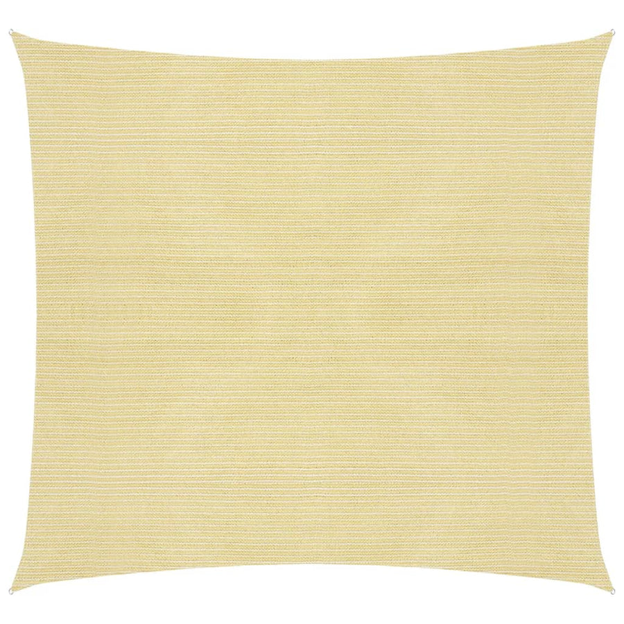 Zonnescherm HDPE vierkant beige 3,6x3,6 m 3.6 x 3.6 m Beige