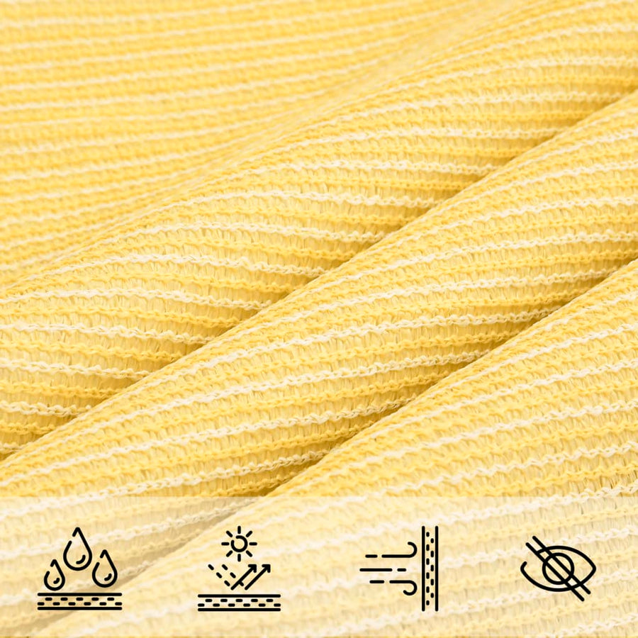 Zonnescherm Hdpe Rechthoekig Beige 2 x 4 m