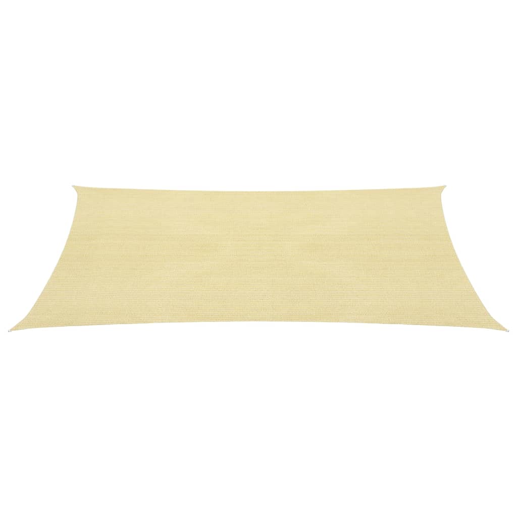 Zonnescherm Hdpe Rechthoekig Beige 4 x 6 m