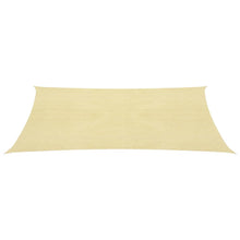 Zonnescherm Hdpe Rechthoekig Beige 4 x 6 m