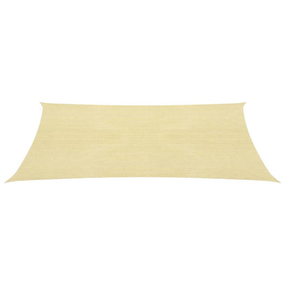 Zonnescherm Hdpe Rechthoekig Beige 4 x 6 m