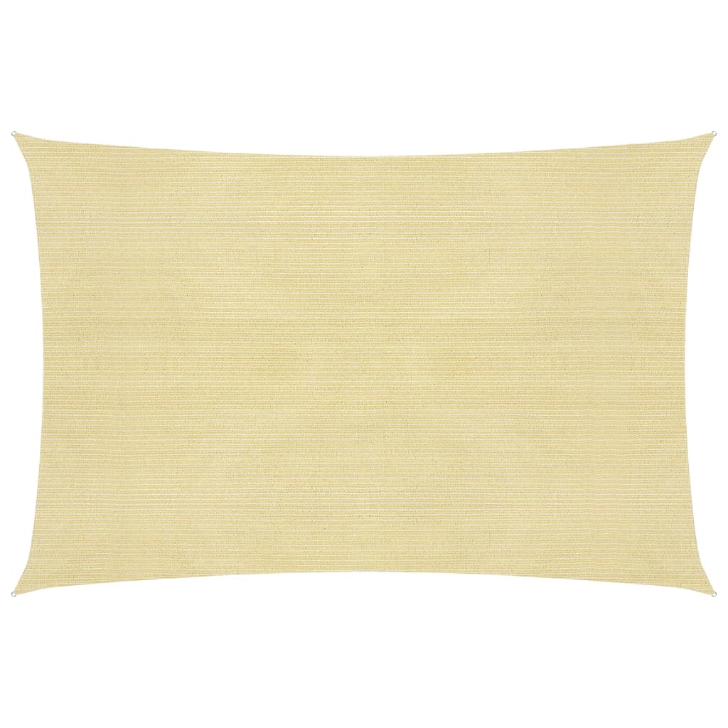 Zonnescherm Hdpe Rechthoekig Beige 4 x 6 m