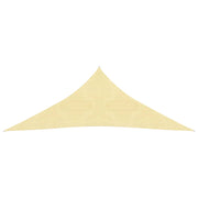 Zonnescherm driehoekig 3,6x3,6x3,6 m beige