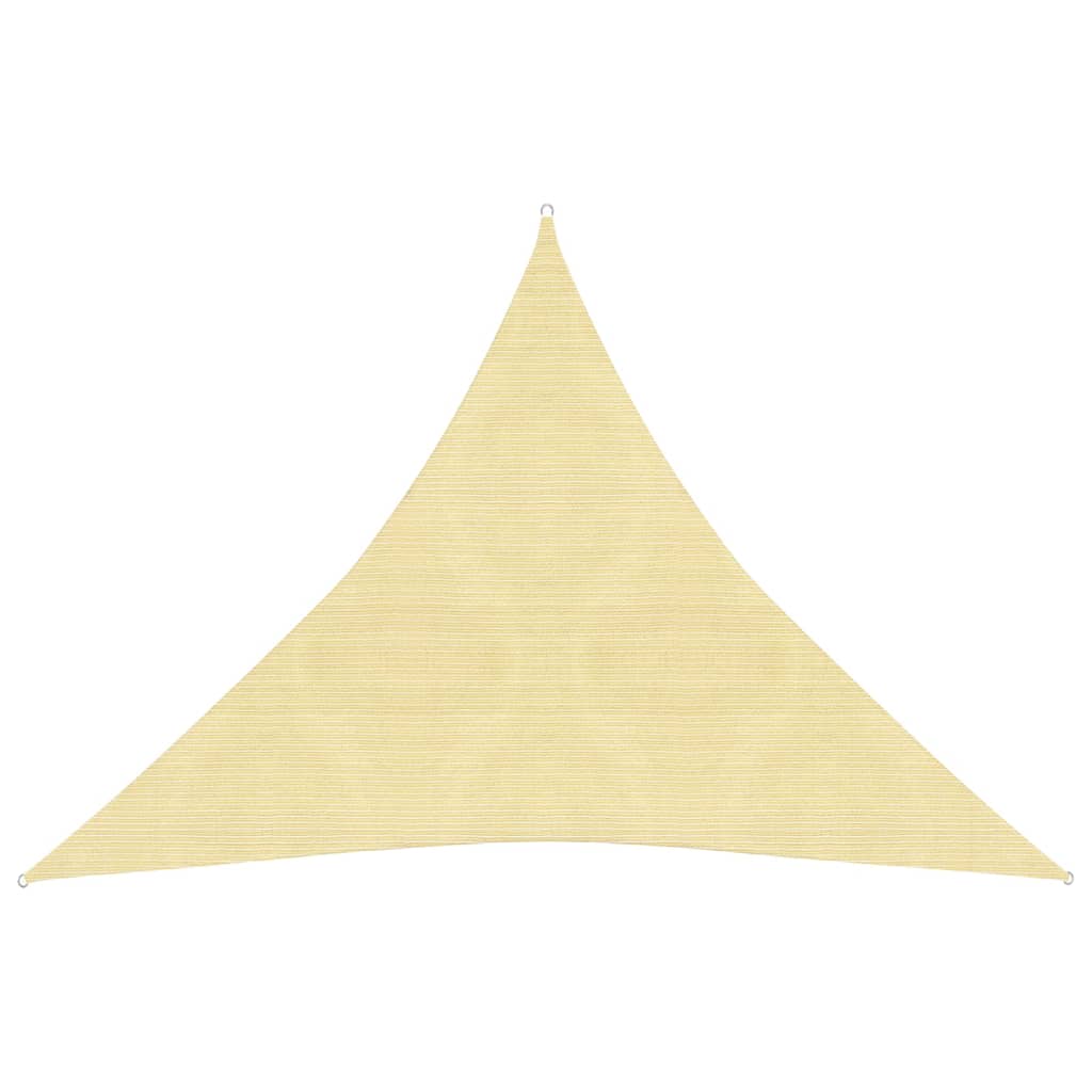 Zonnescherm Hdpe Driehoekig 3,6X3,6X3,6 M Beige 3.6 x 3.6 x 3.6 m
