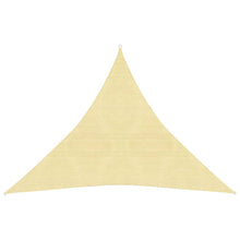 Zonnescherm Hdpe Driehoekig 3,6X3,6X3,6 M Beige 3.6 x 3.6 x 3.6 m