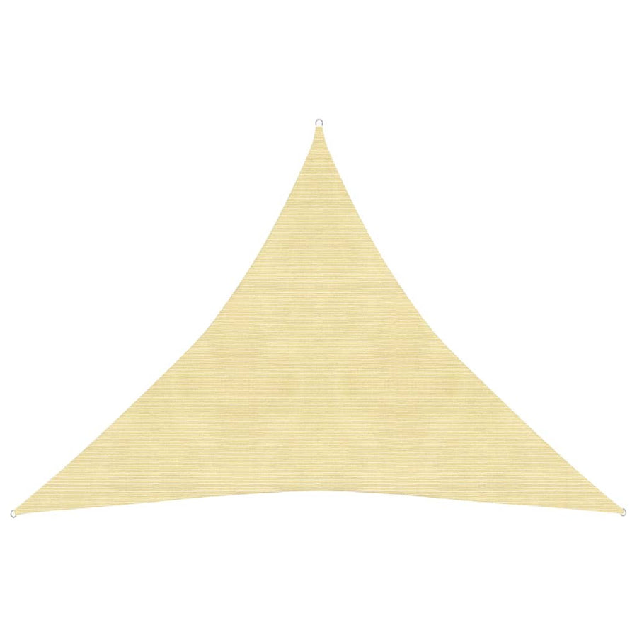 Zonnescherm Hdpe Driehoekig 3,6X3,6X3,6 M Beige 3.6 x 3.6 x 3.6 m