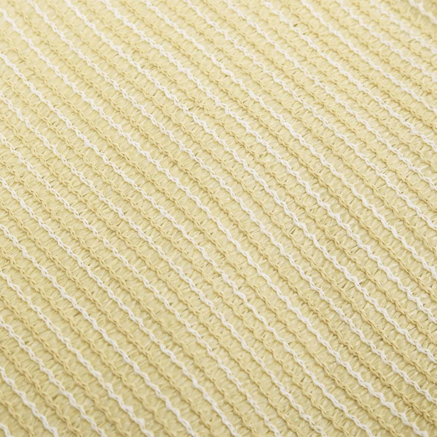 Zonnescherm Hdpe Driehoekig 3,6X3,6X3,6 M Beige 3.6 x 3.6 x 3.6 m