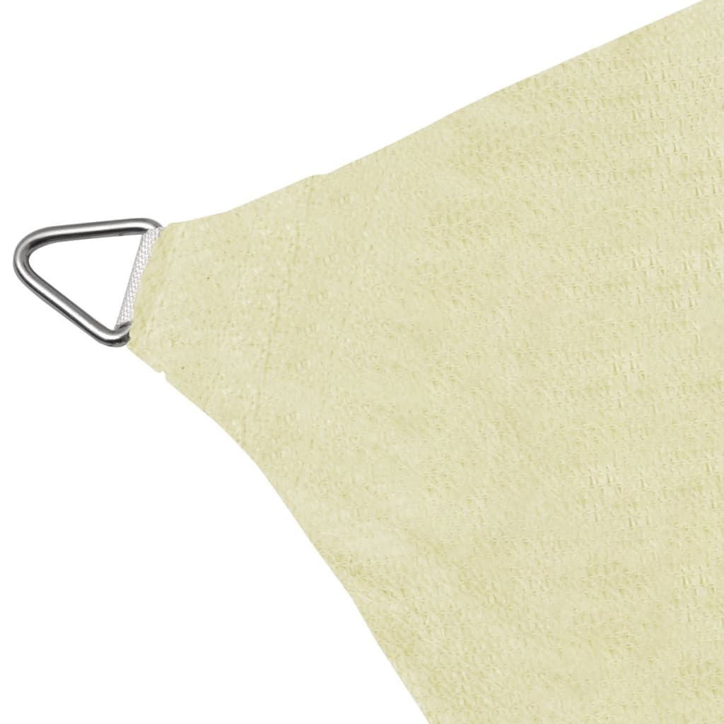 Zonnescherm Hdpe Rechthoekig 4X6 M Crémekleurig Crème 4 x 6 m