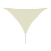 Zonnescherm driehoekig 3,6x3,6x3,6 m crème
