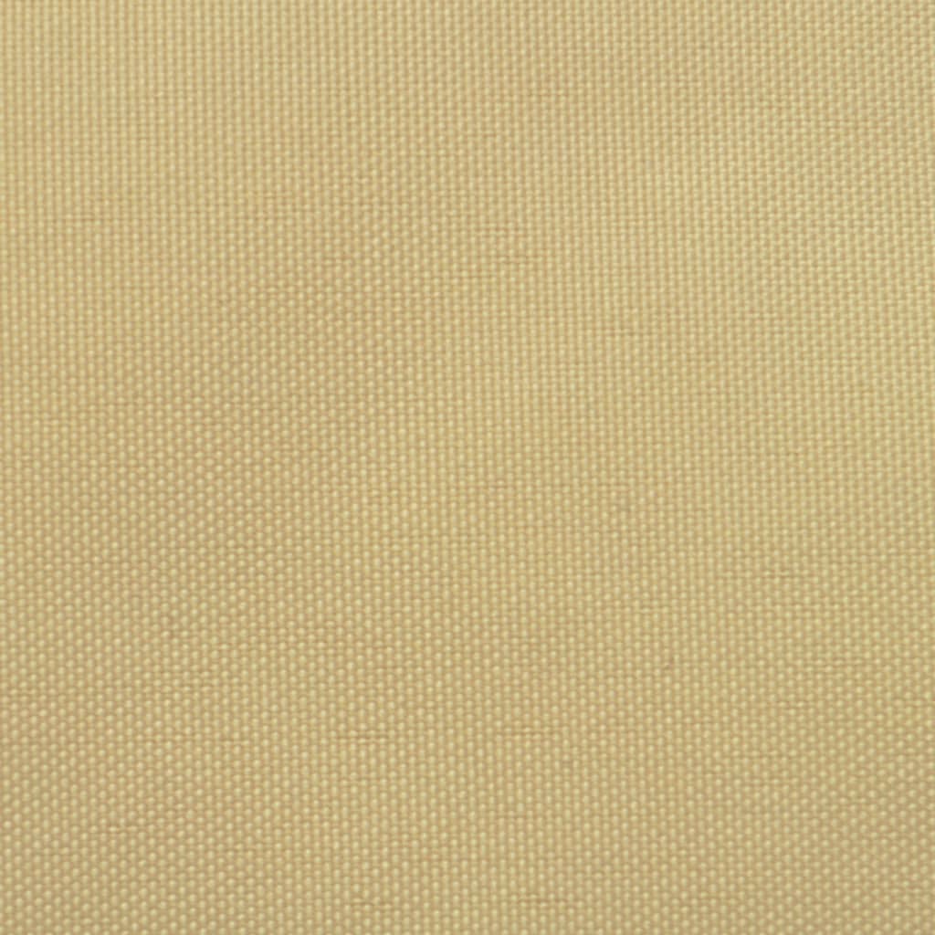 Zonnescherm rechthoekig 4x6 m oxford stof beige 4 x 6 m