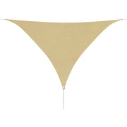 Zonnescherm driehoek 3,6m oxford stof beige