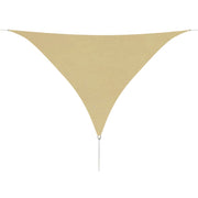 Zonnescherm driehoekig 5x5x5 m beige oxford stof