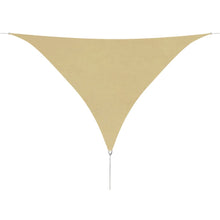 Zonnescherm Driehoekig Oxford Stof 5 x 5 x 5 m Beige