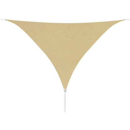 Zonnescherm Driehoekig Oxford Stof 5 x 5 x 5 m Beige