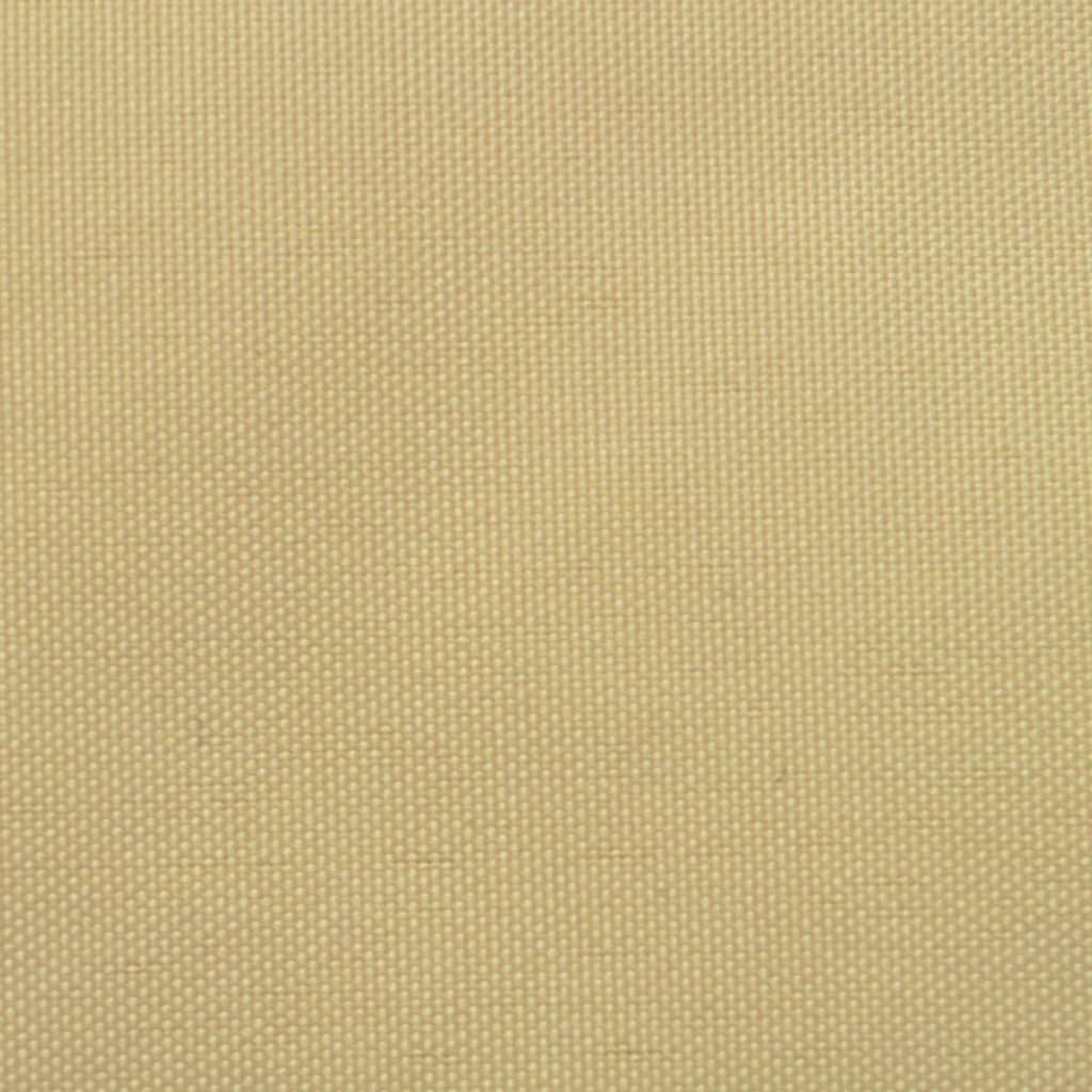 Zonnescherm Driehoekig Oxford Stof 5 x 5 x 5 m Beige