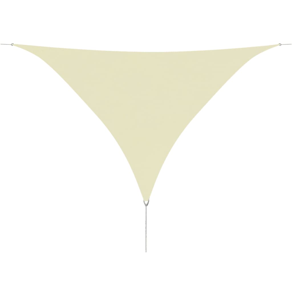 Zonnescherm Driehoekig 3,6X3,6X3,6 M Oxford Stof Wit 3.6 x 3.6 x 3.6 m Crème
