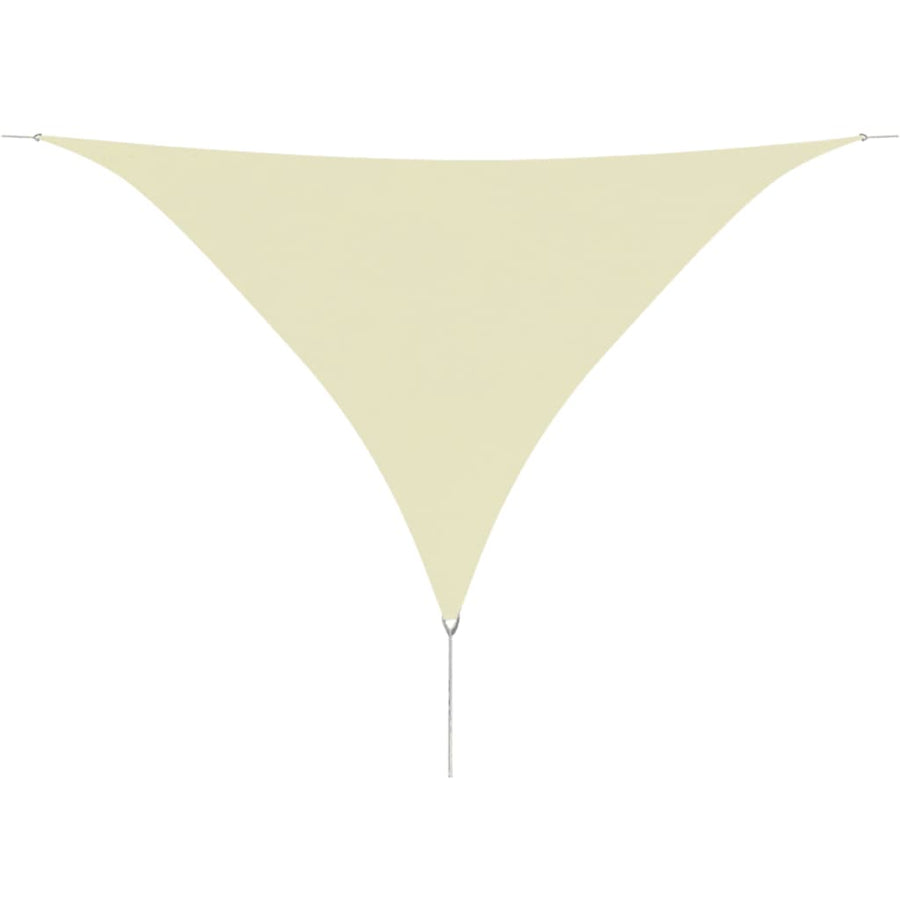 Zonnescherm Driehoekig 3,6X3,6X3,6 M Oxford Stof Wit 3.6 x 3.6 x 3.6 m Crème