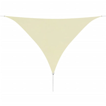 Zonnescherm Driehoekig Oxford Stof Kleurig 5 x 5 x 5 m Crème