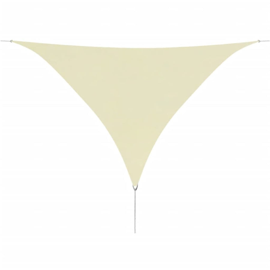 Zonnescherm Driehoekig Oxford Stof Kleurig 5 x 5 x 5 m Crème