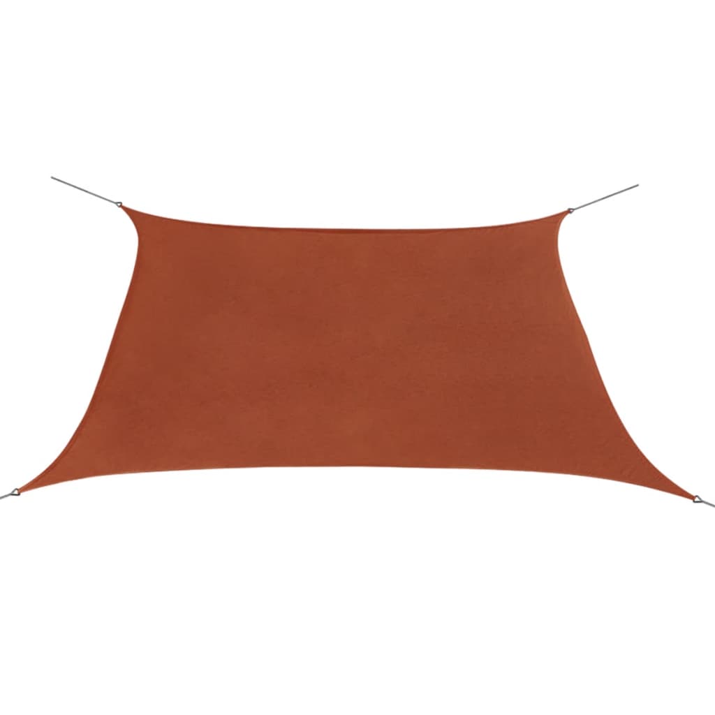 Zonnescherm vierkant 3,6x3,6 m oxford stof terracottakleur 3.6 x 3.6 m Terracotta