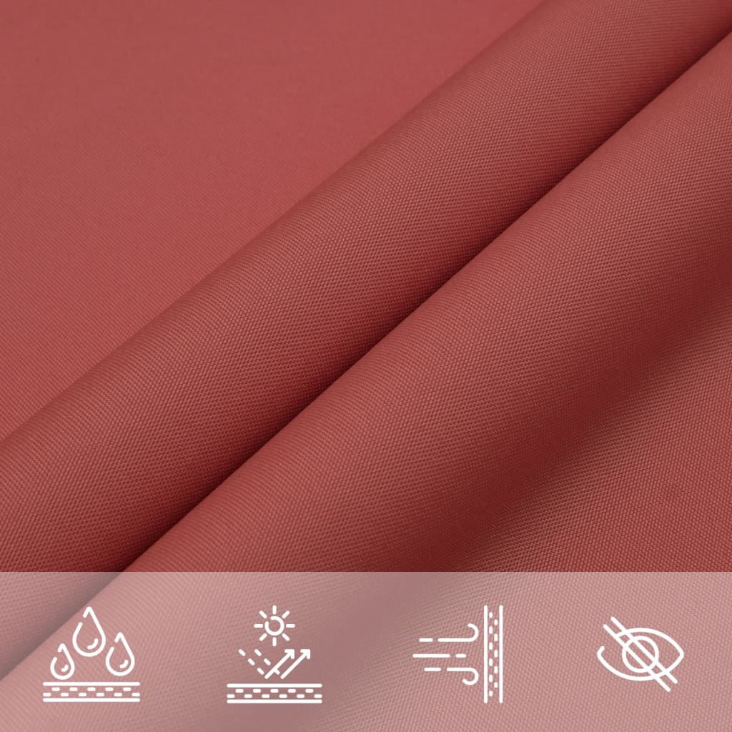 Zonnescherm Driehoekig 3,6X3,6X3,6M Oxford Stof Kleur Terracotta 3.6 x 3.6 x 3.6 m