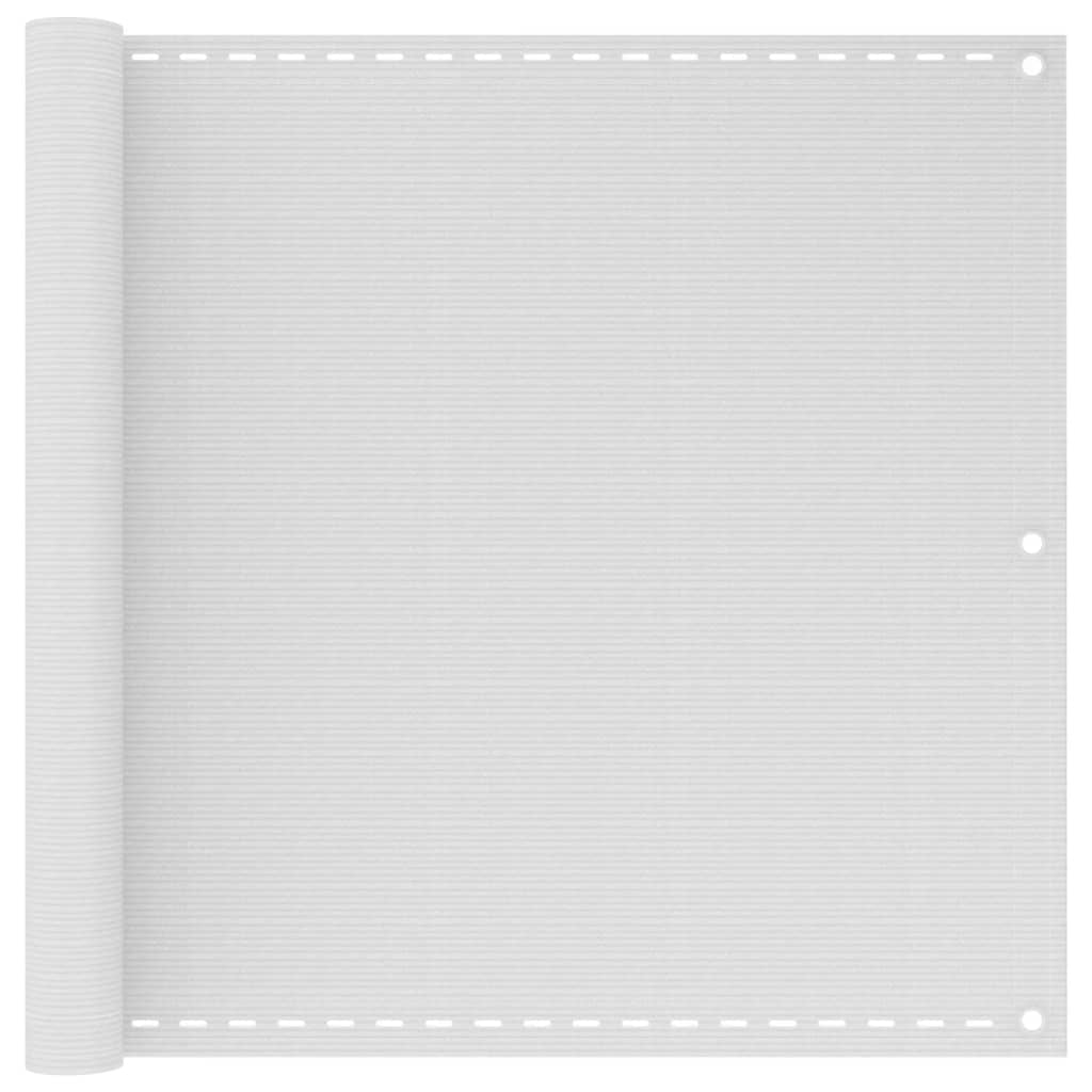 Balkonscherm Hdpe 90X400 Cm Wit Antraciet En Wit