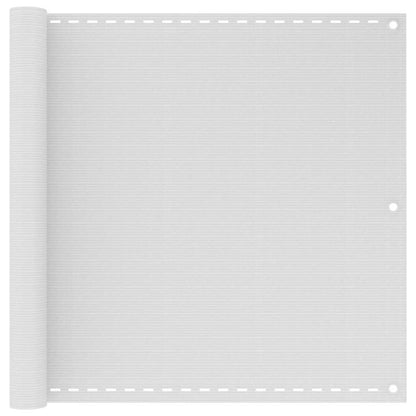 Balkonscherm Hdpe 90X400 Cm Wit Antraciet En Wit