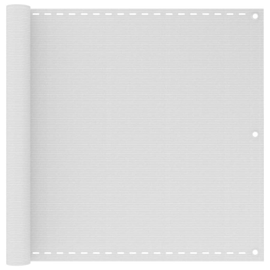 Balkonscherm Hdpe 90X400 Cm Wit Antraciet En Wit