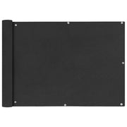 Balkonscherm 75x600 cm antraciet textiel