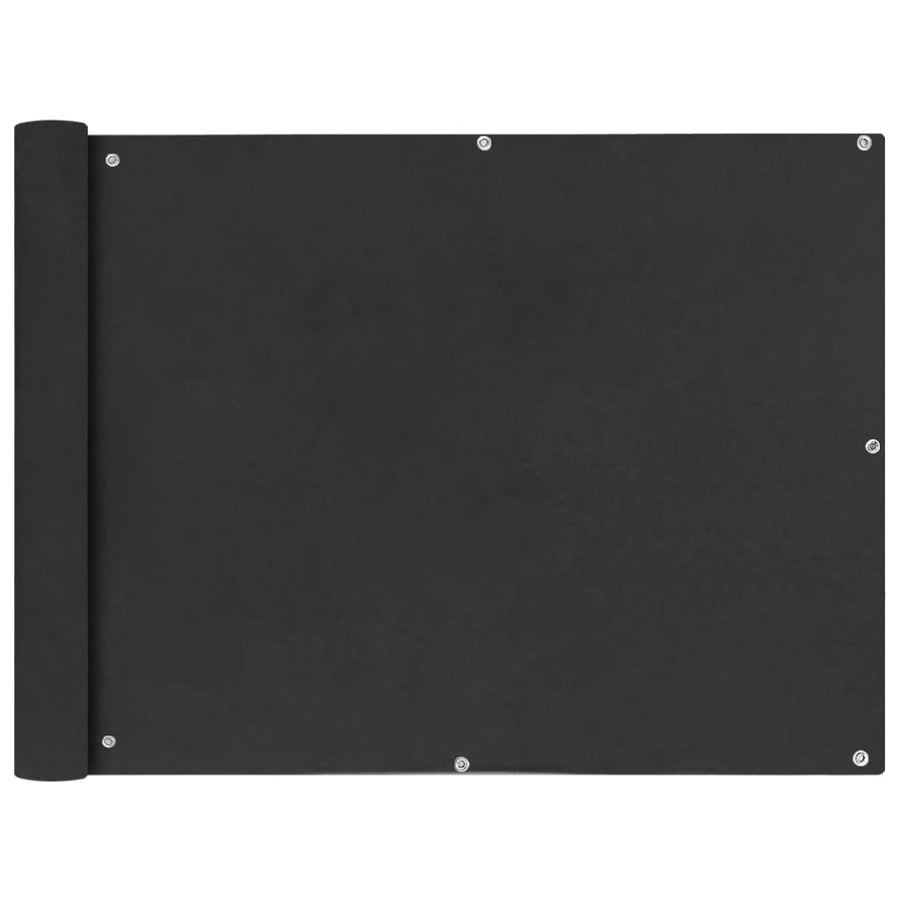 Balkonscherm Oxford Stof Antraciet 90 x 400 cm